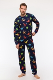 Jongens-Heren Pyjama, dino print 