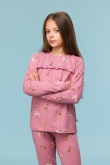 Meisjes-Dames Pyjama, labradoodle print roze