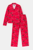 Damespyjama met teckelprint, 2,3,4,6,8 jaar